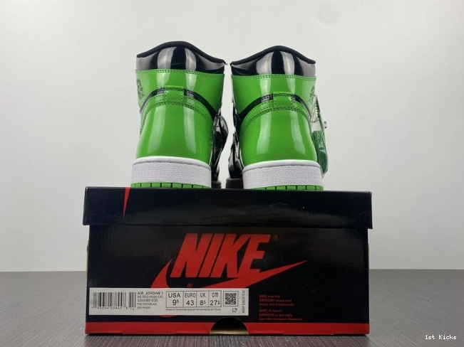 1st Kicks Shoes High 555088-030 1 OG Air Green Jordan Pine 0817